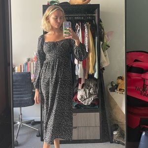 Nordstrom Floral Midi Dress - worn once